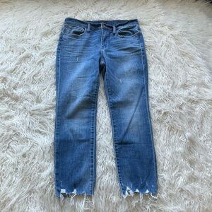 J‎ Crew Slim Boyfriend Jean With Chewed Hems